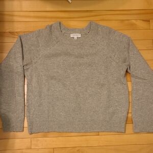 Aritzia (Community) Gray Crew Neck Sweater Made With Alpaca, SZ Small